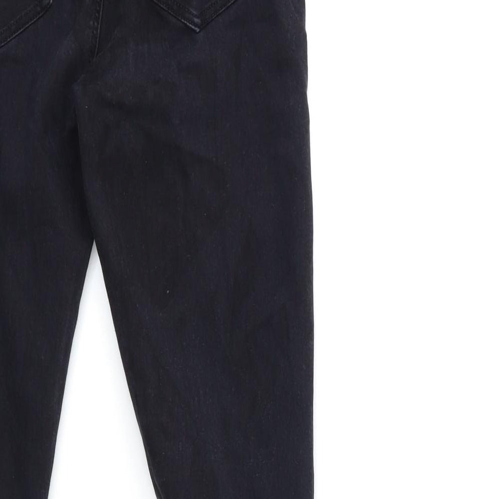 Denim & Co. Womens Black Denim Skinny Jeans Size 10 L26 in