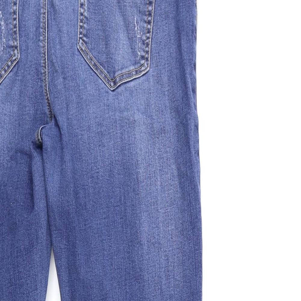 Denim & Co. Womens Blue Denim Skinny Jeans Size 12 L29 in