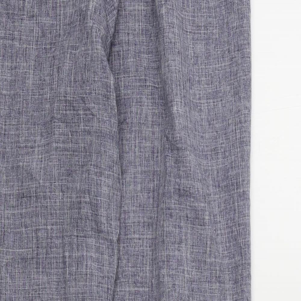 Poppy Womens Blue Trousers Size 14 L30 in