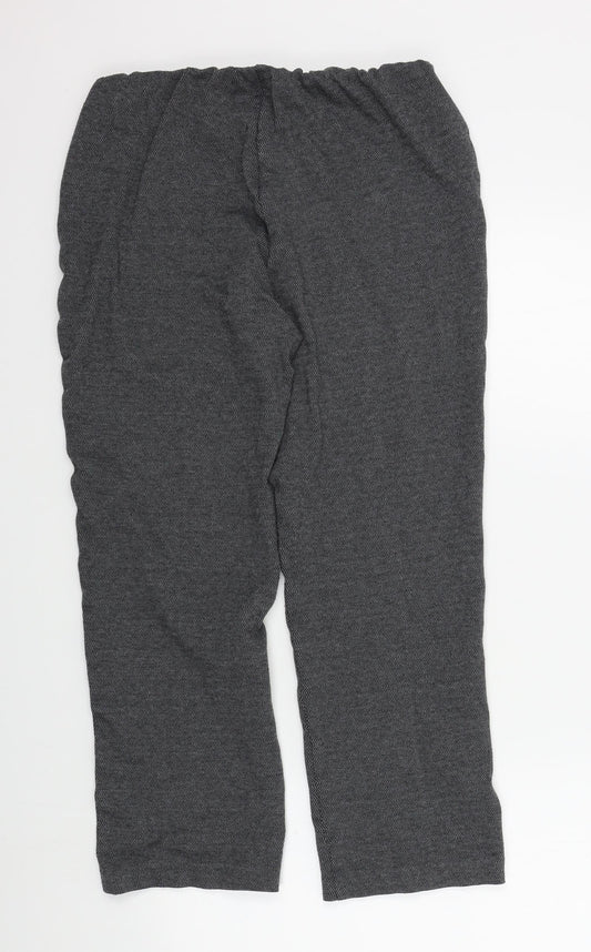 Classic Womens Grey Trousers Size 14 L26 in