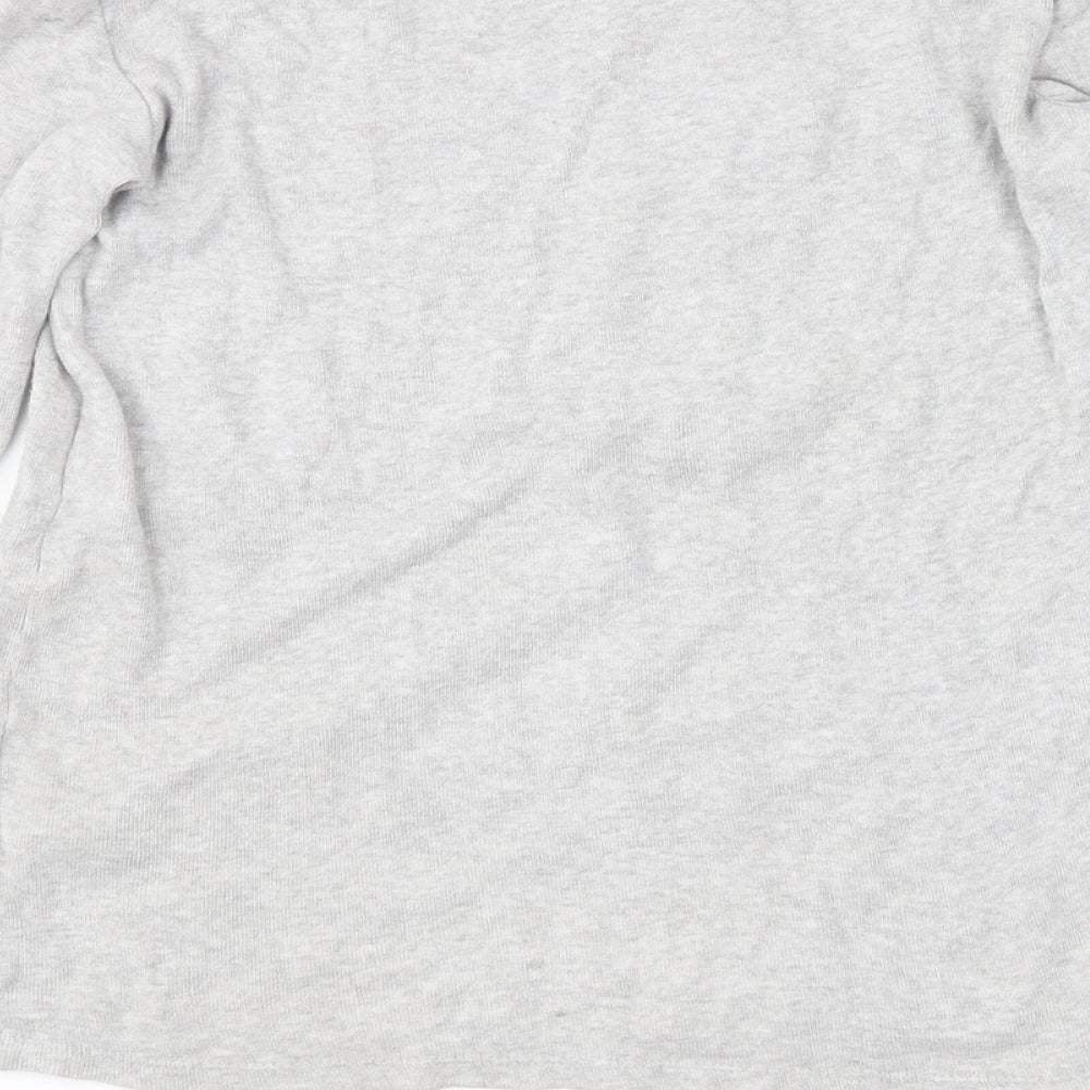 NEXT Girls Grey Jersey Basic Blouse Size 5 Years