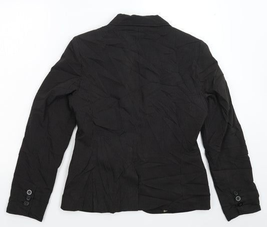 New Look Womens Grey Striped Jacket Suit Jacket Size 14