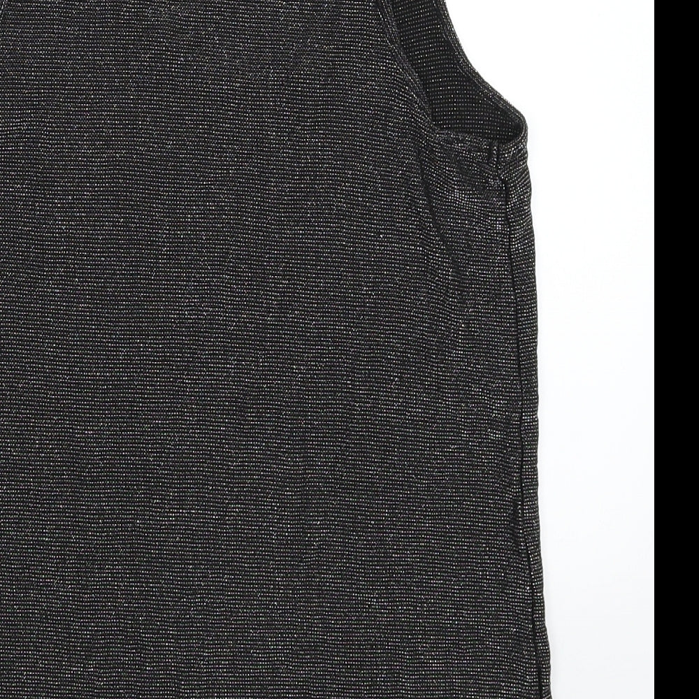 Womens UK Size 6 NEXT Black Basic Tank