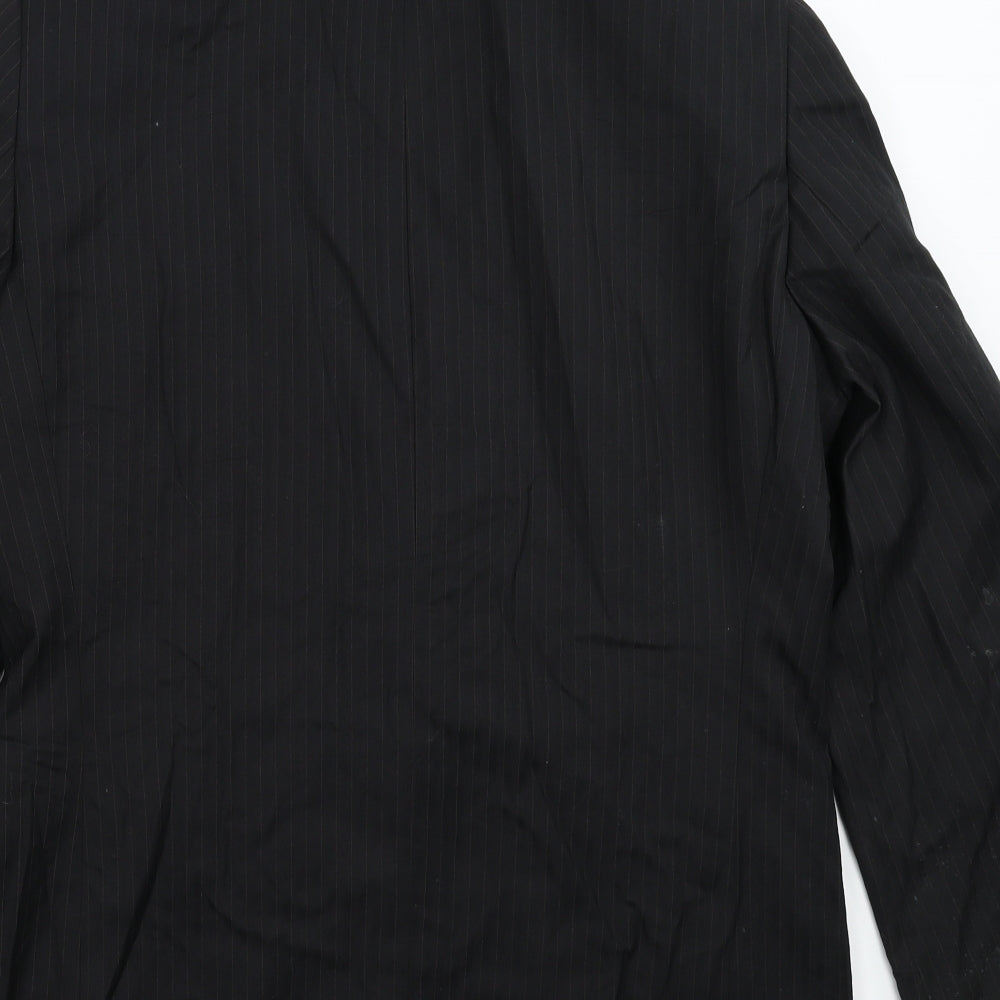Mens UK Size 40 Preworn Regular Black Suit Jacket