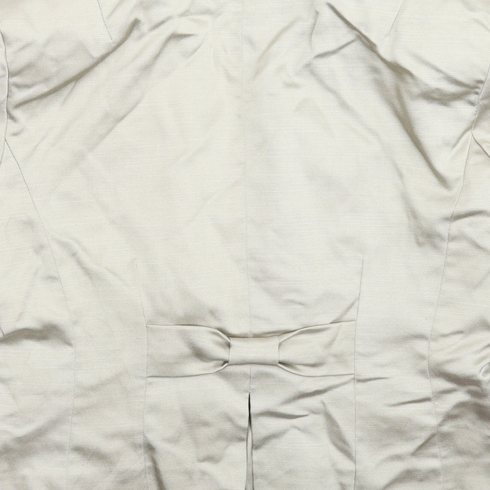 H&M Womens Silver Jacket Blazer Size 14