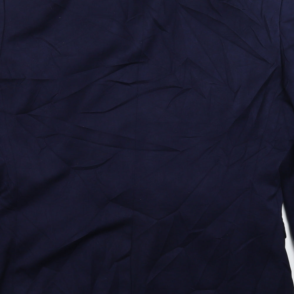 Mens UK Size 40 Burton Regular Blue Suit Jacket