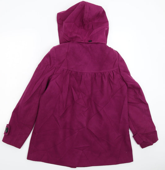 F&F Womens Pink Pea Coat Coat Size 10