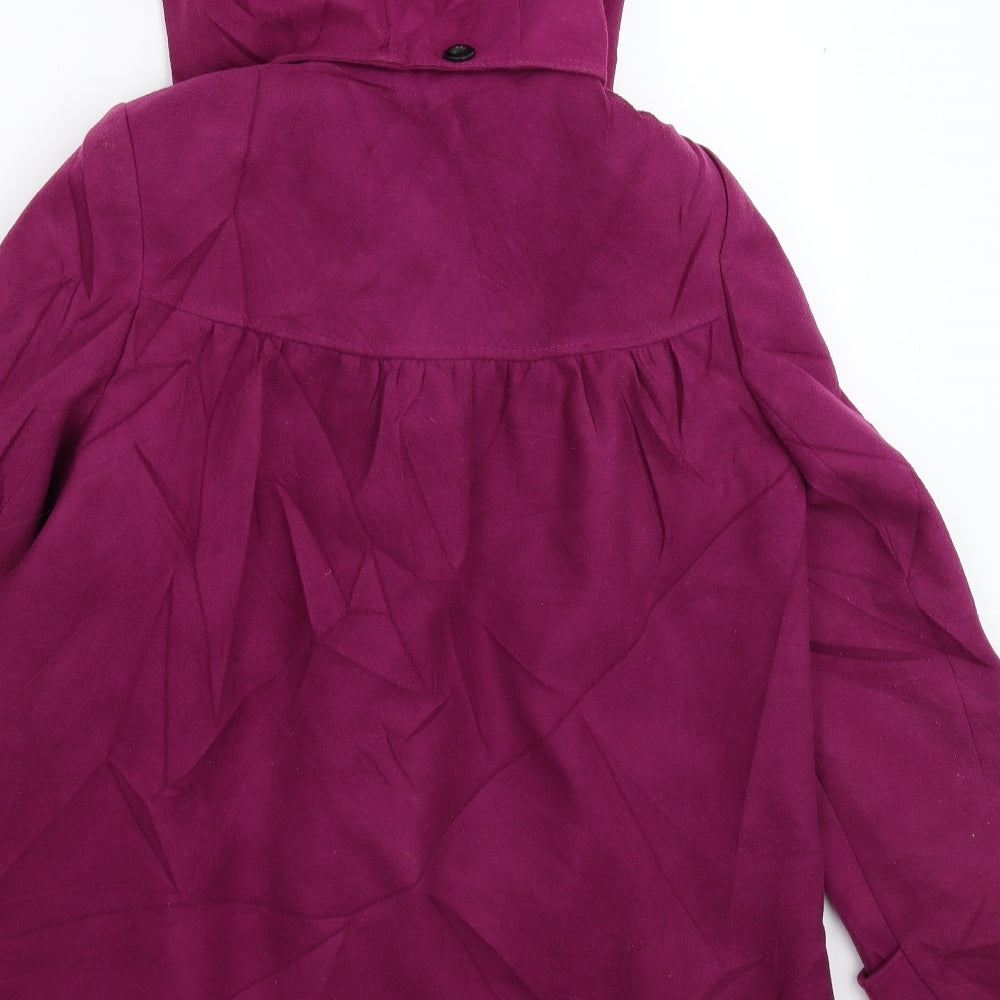 F&F Womens Pink Pea Coat Coat Size 10