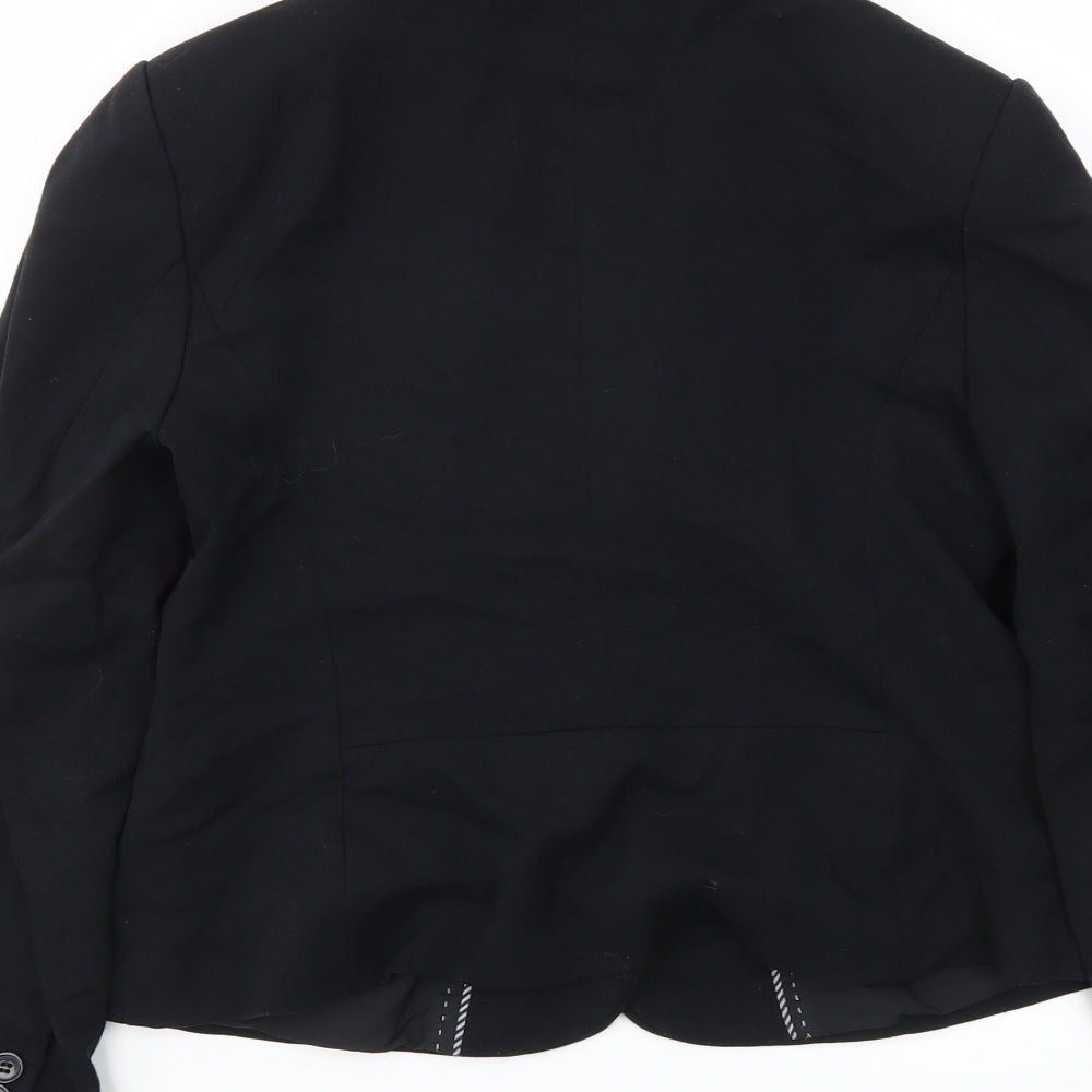 M&S Womens Black Jacket Blazer Size 10
