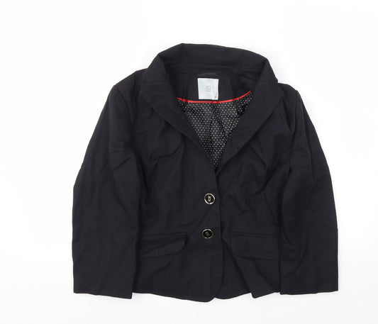 Tu Womens Black Jacket Blazer Size 12