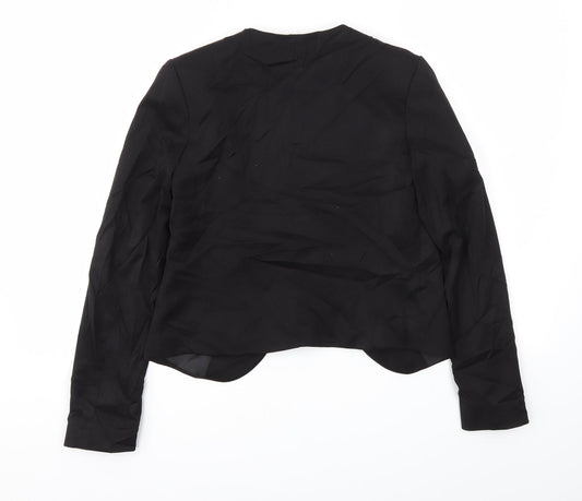 H&M Womens Black Jacket Blazer Size 8