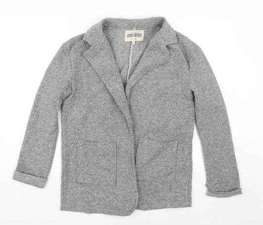 Womens UK Size 10 River Island Grey Overcoat