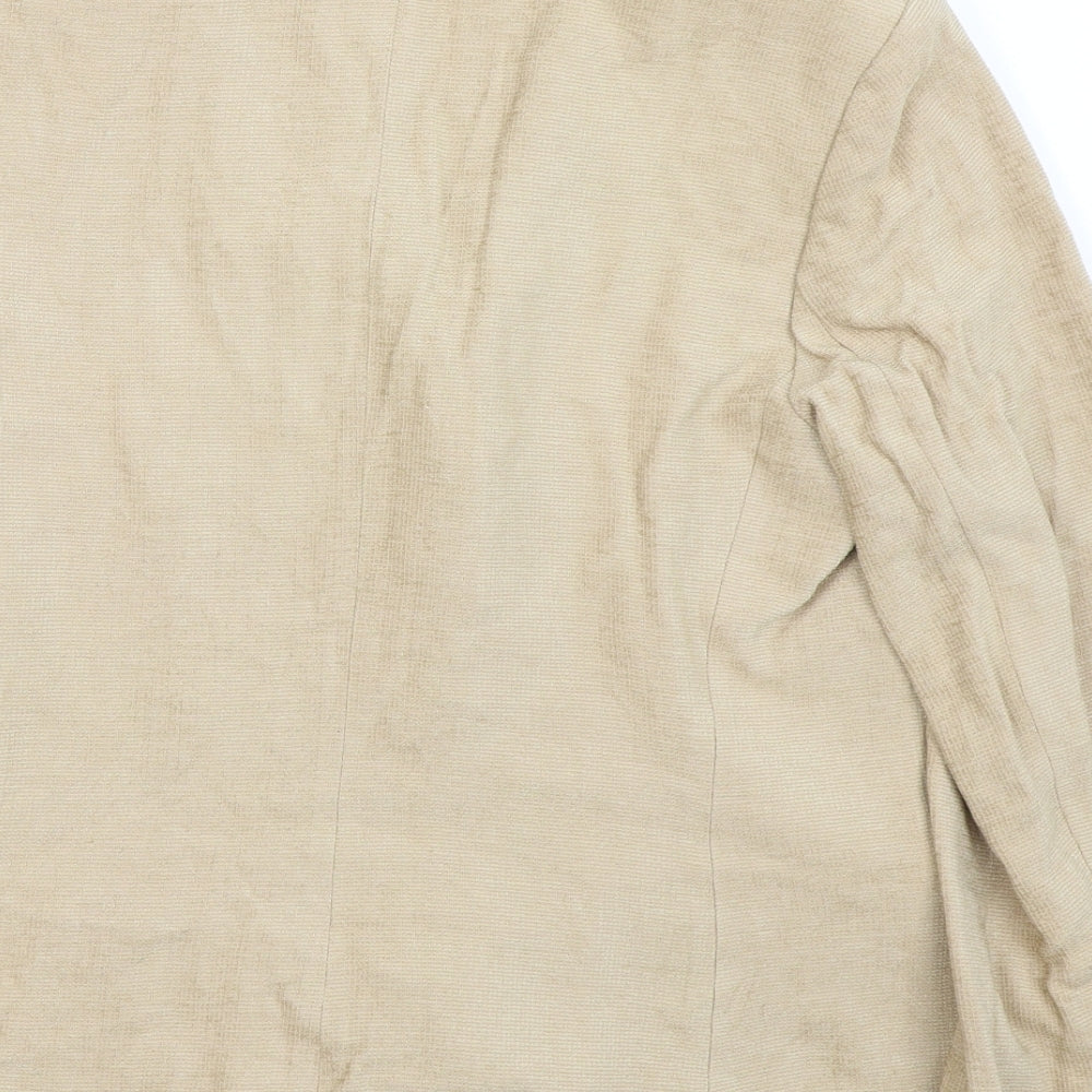 M&S Womens Beige Jacket Suit Jacket Size 14