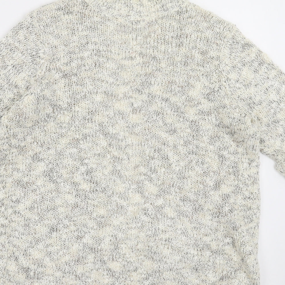 BHS Womens Beige Knit Cardigan Jumper Size 8