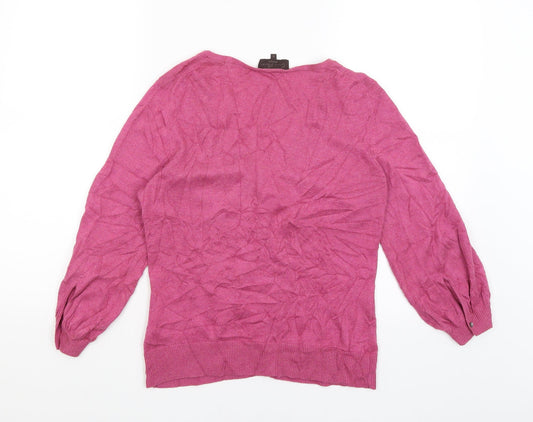Womens UK Size S Great Plains Pink Cardigan Jumper
