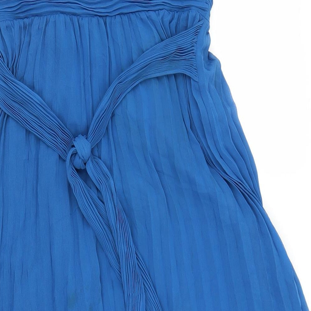 Coast Womens Blue Fit & Flare Size 10