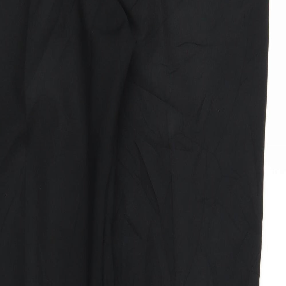 Womens UK Size 12 m&s Regular Fit Black Trousers