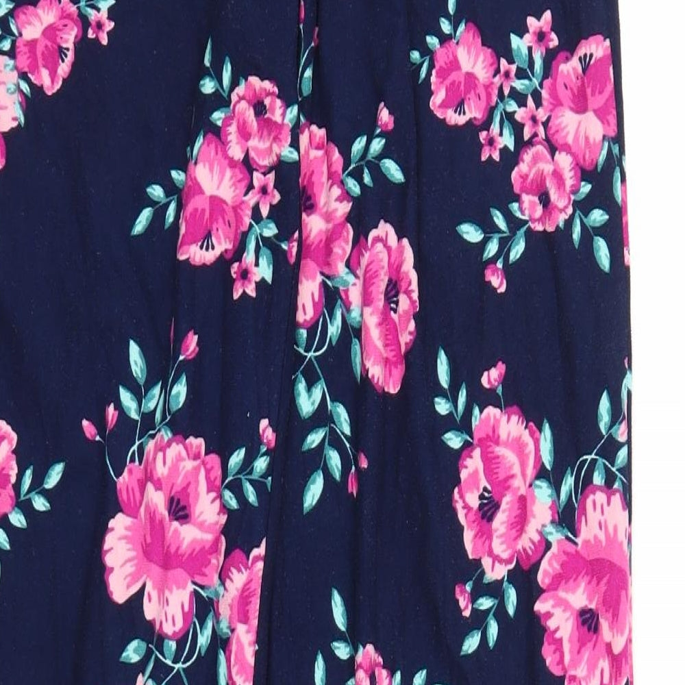 Boux Womens Blue Floral Chemise Pyjama Pants Size 8