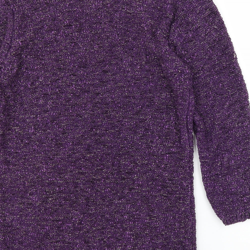 Womens UK Size M BM Purple Pullover Jumper