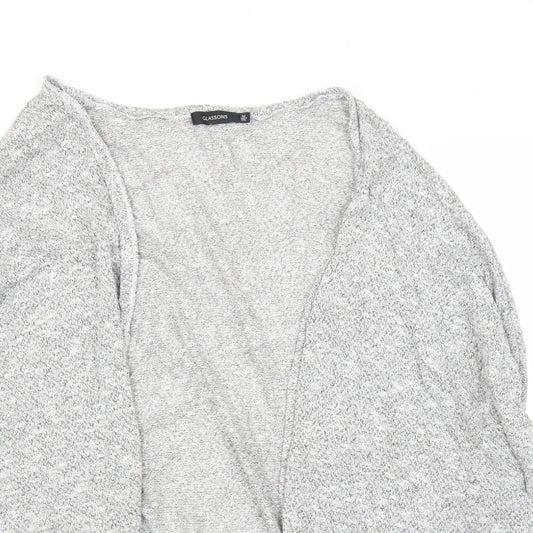 Womens UK Size M Glassons Grey Cardigan Jumper