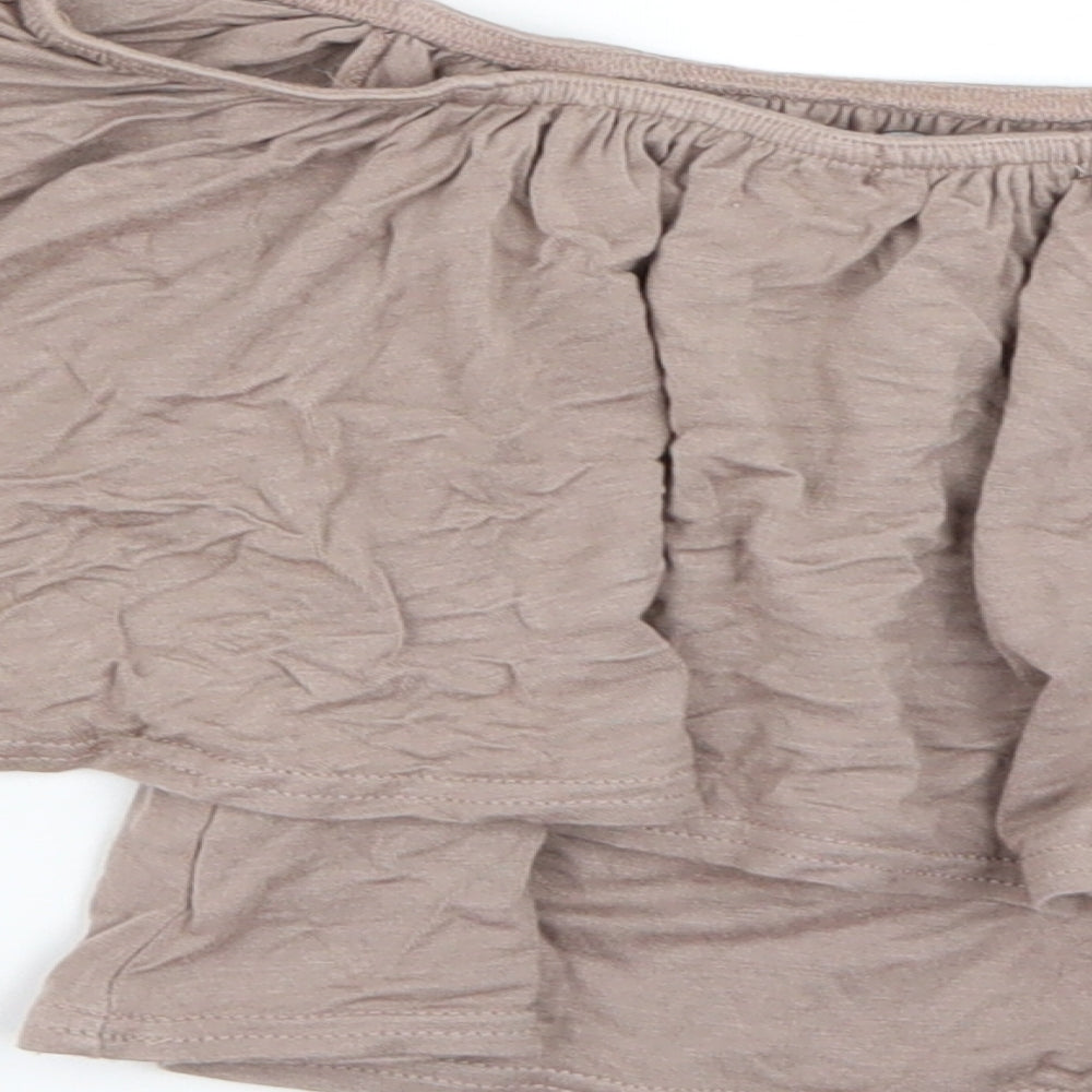 Boohoo Womens Brown Camisole Blouse Size 8