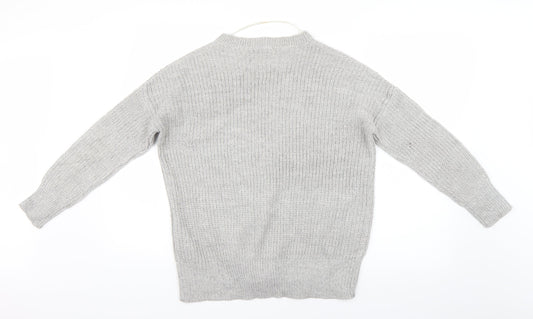 Primark Womens Grey Pullover Jumper Size 8