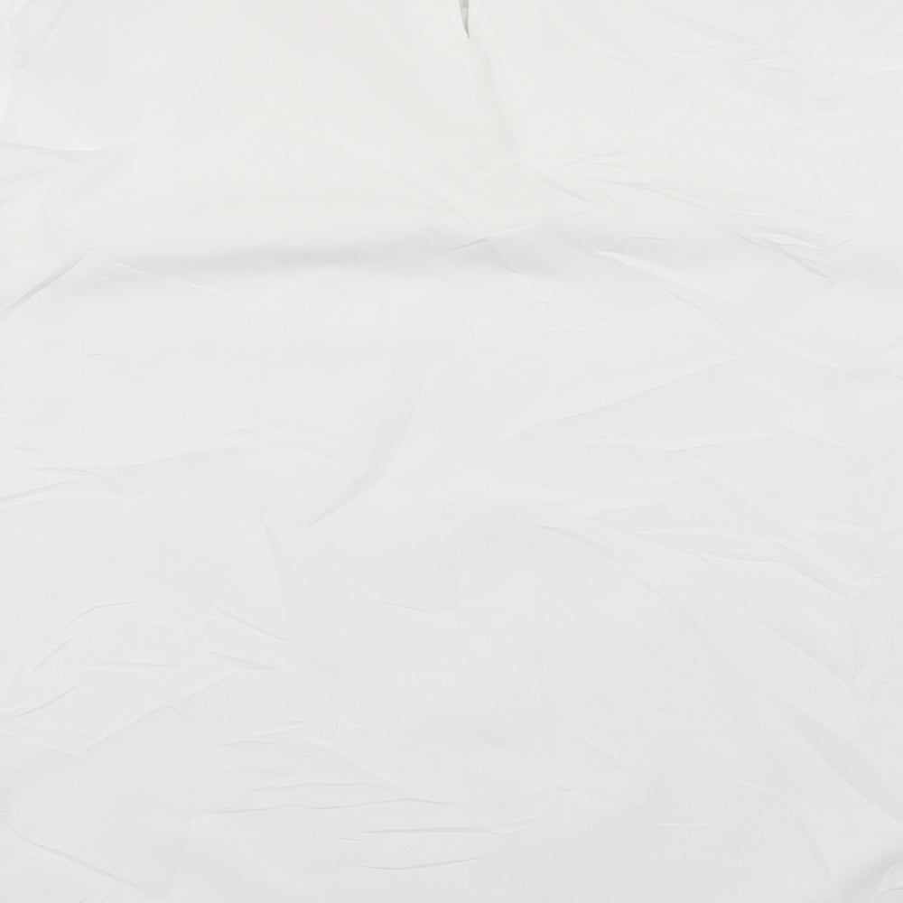 Womens UK Size 14 Daxon White Basic T-Shirt
