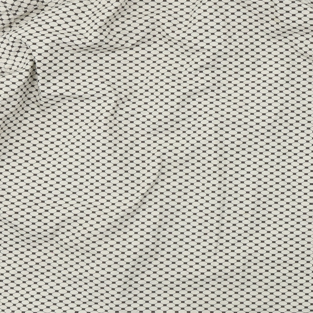 Mens UK Size 16 NEXT Beige Button-Up Long Sleeve Casual Shirt