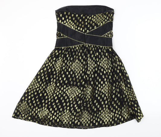 Warehouse Womens Black A-Line Size 10