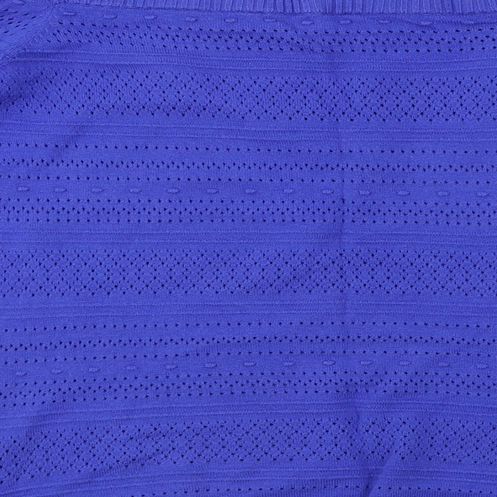 Womens UK Size 10 Dorothy Perkins Blue Pullover Jumper