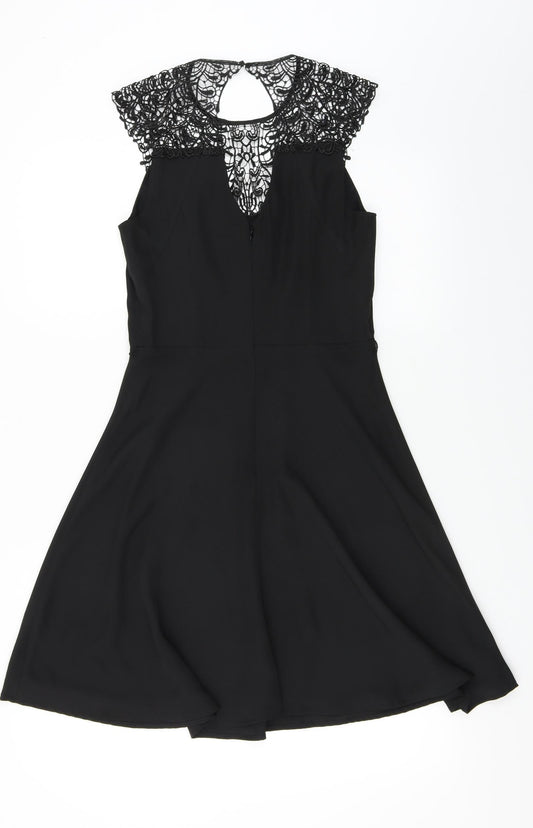 Oasis Womens Black A-Line Size 8