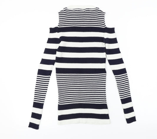 Womens UK Size 8 NEXT White Pullover Jumper