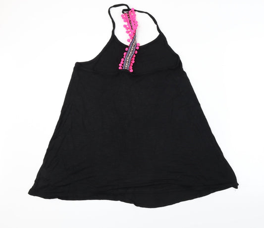 Papaya Womens Black Basic T-Shirt Size M