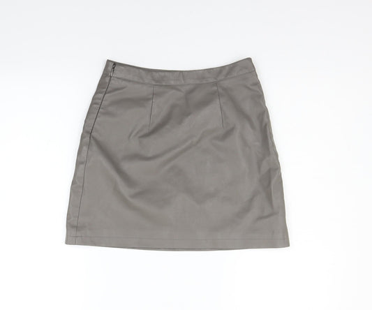 Primark Womens Grey   A-Line Skirt Size 8