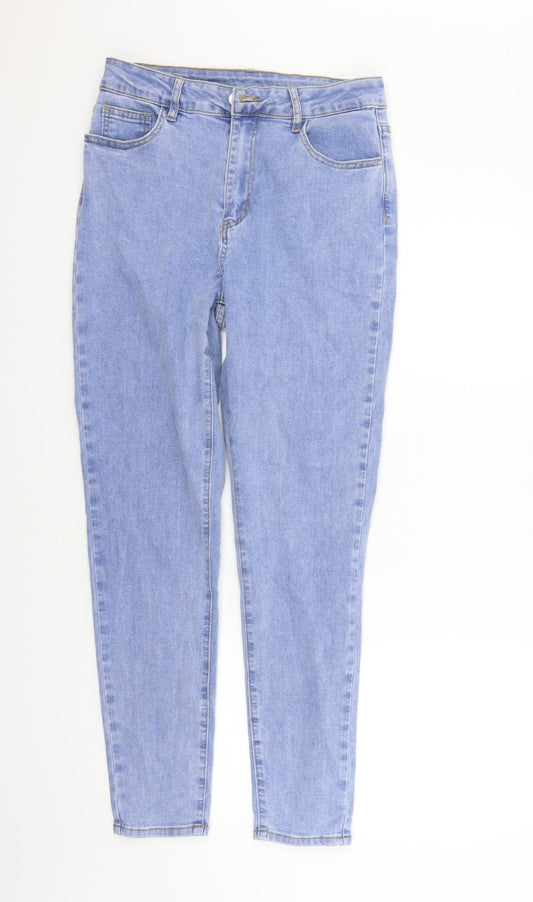 SHEIN Womens Blue Straight Jeans Size L L30 in