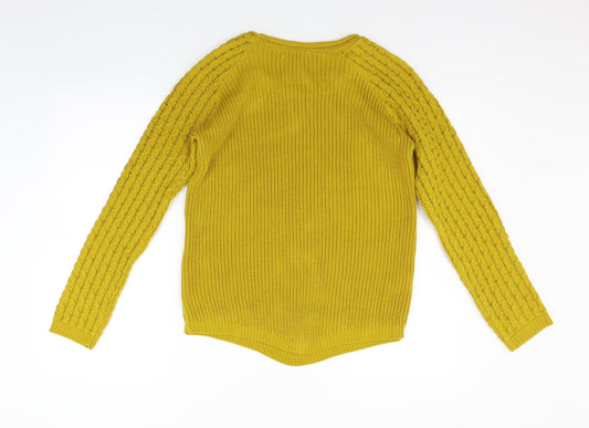 Womens UK Size M Select Yellow Pullover Jumper