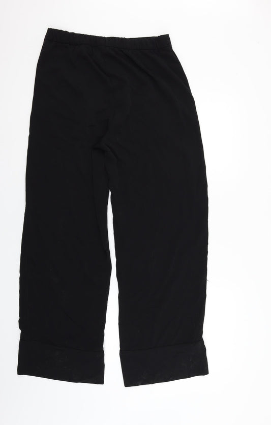 H&M Womens Black Trousers Size 12 L29 in