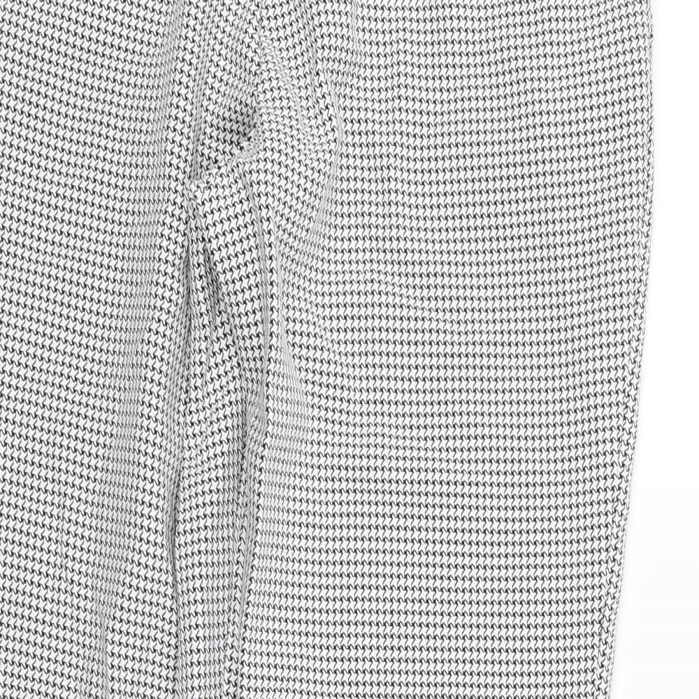 Womens UK Size 10 Dorothy Perkins Regular Fit Silver Trousers