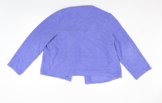 Marks and Spencer Womens Purple Cardigan Jumper Size 16