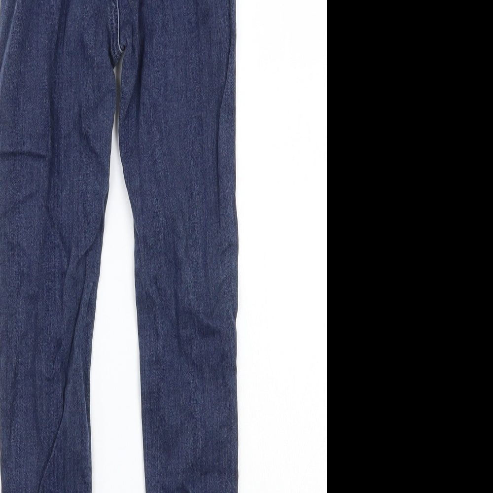 Gap Girls Blue Canvas Skinny Jeans Size 6 Years