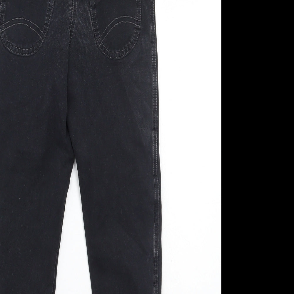 Marks and Spencer Girls Black Straight Jeans Size 6-7 Years