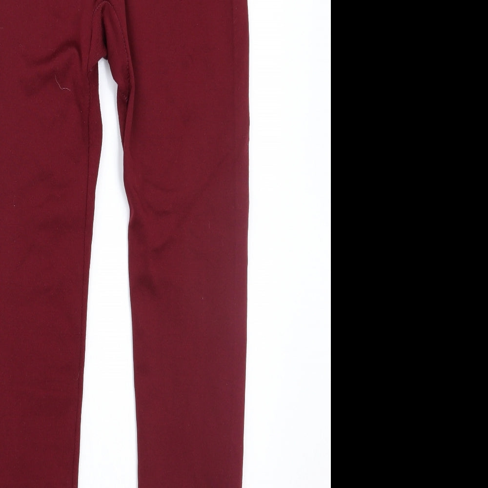 Satina Womens Red Jegging Leggings Size S L23 in
