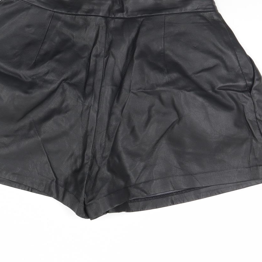 H&M Womens Black Cut-Off Shorts Size 10