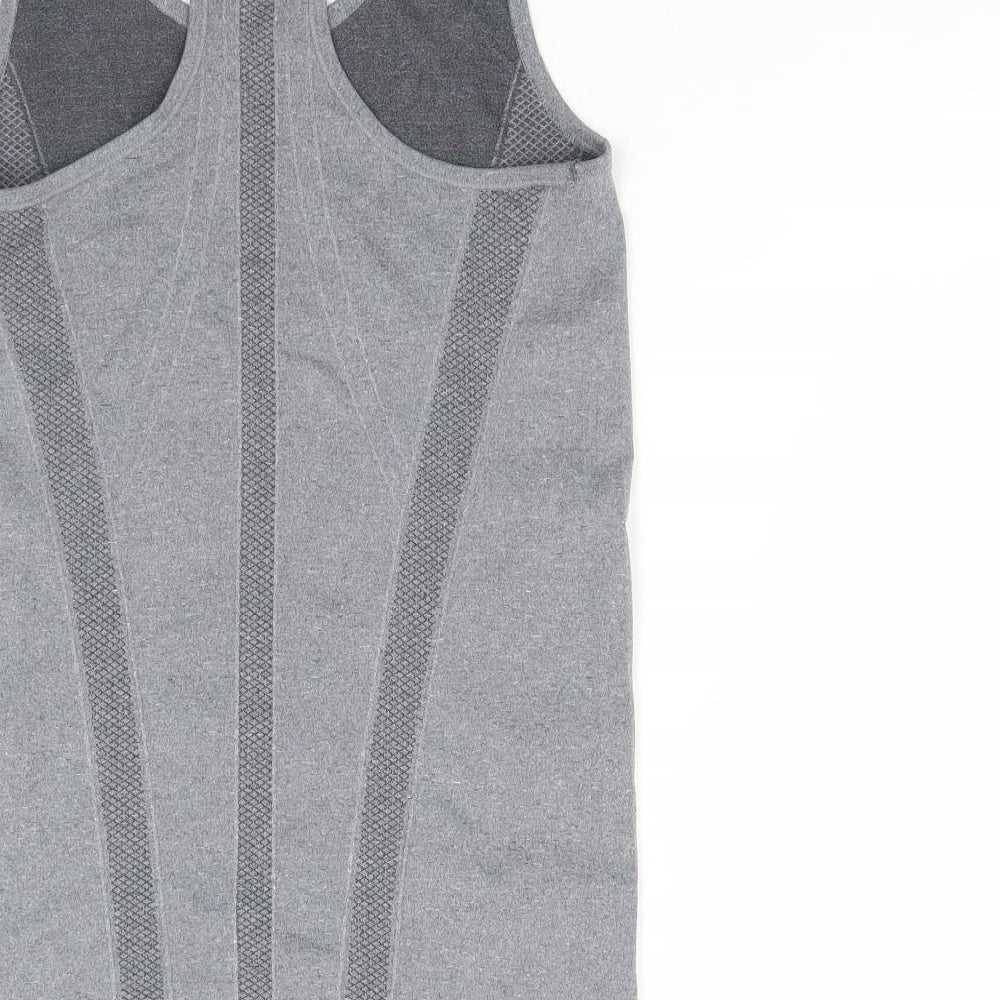 Workout Womens Grey Basic Tank Size 10