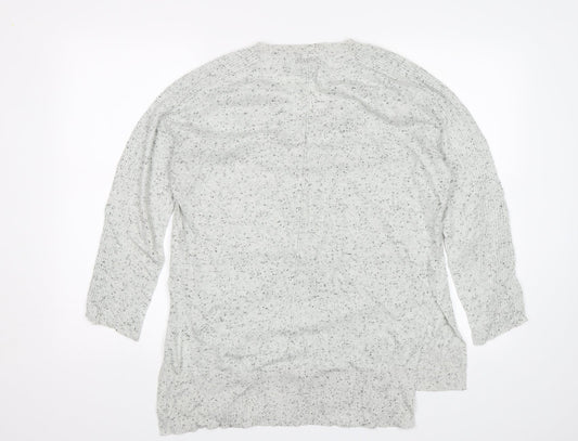 Womens UK Size 10 Topshop Grey Pullover Jumper
