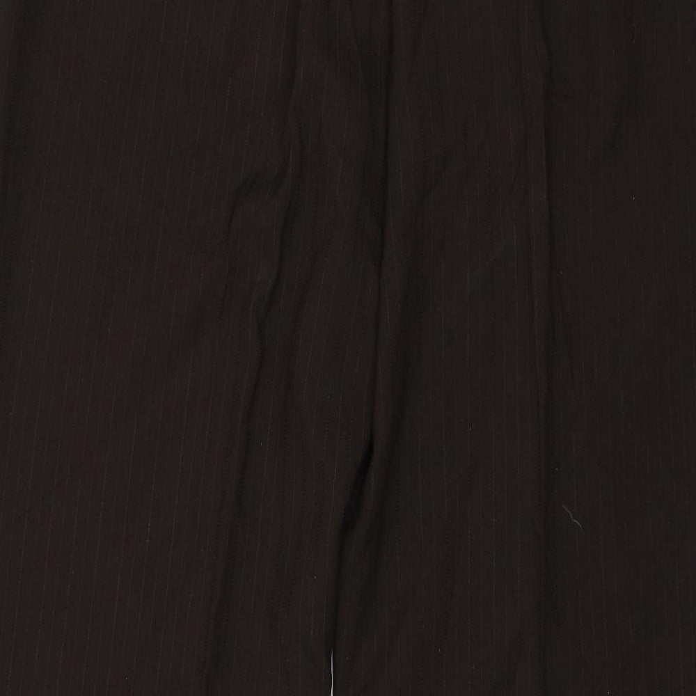 BM Womens Brown Striped Trousers Size 18 L25 in