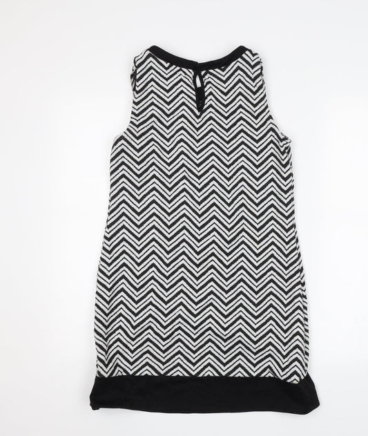 Dorothy Perkins Womens Black Geometric Shift Size 10