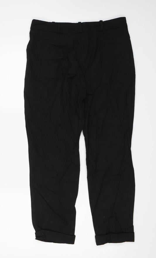 Topshop Womens Black Dress Pants Trousers Size 10 L23 in