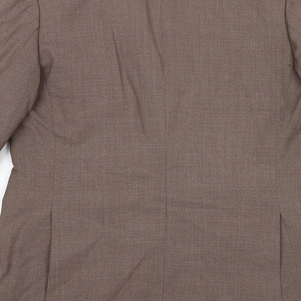 Thomas Davis Mens Brown Jacket Blazer Size 38
