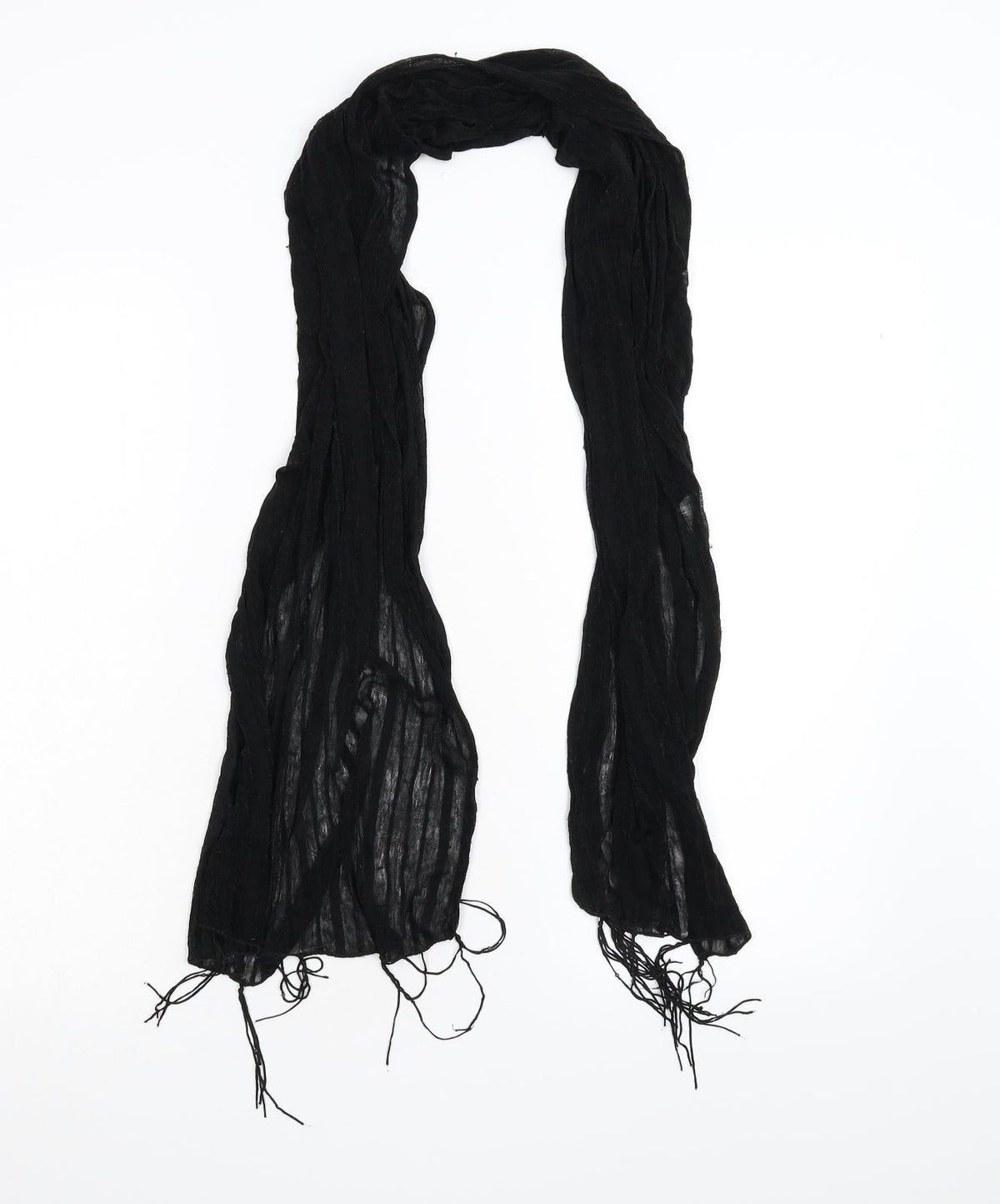 Preworn Womens Black Scarf